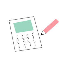 絵日記のイラスト