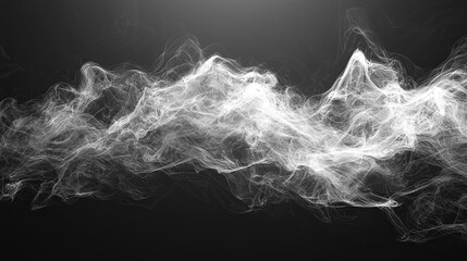 Abstract ethereal smoke patterns