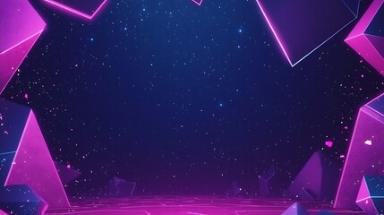 Abstract geometric background with vibrant colors