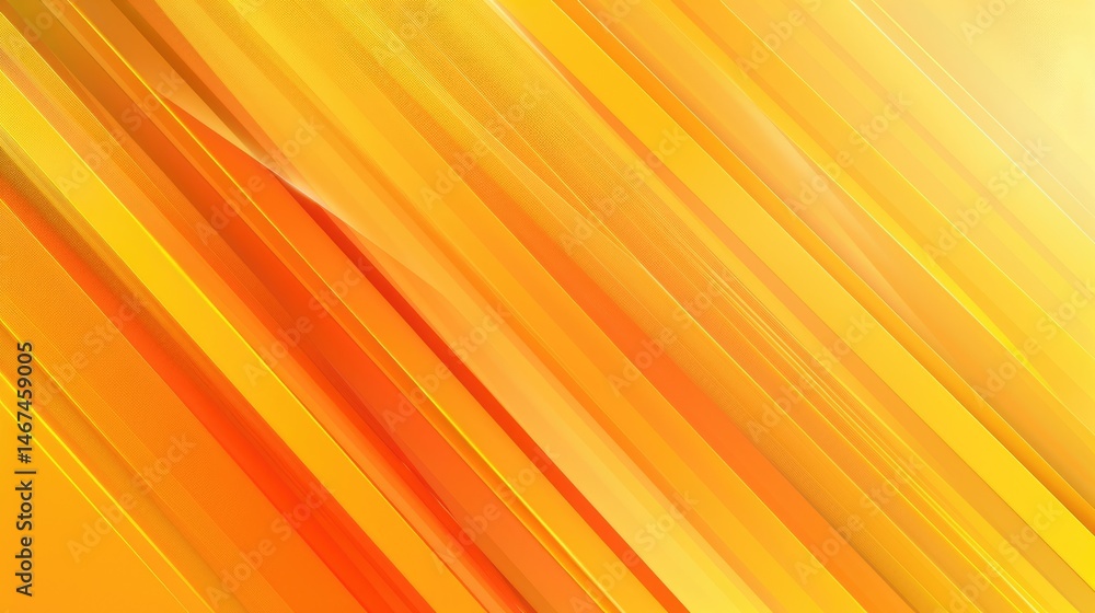 Poster geometric abstract pattern with diagonal yellow shapes. abstract image of wavy pattern with orange w