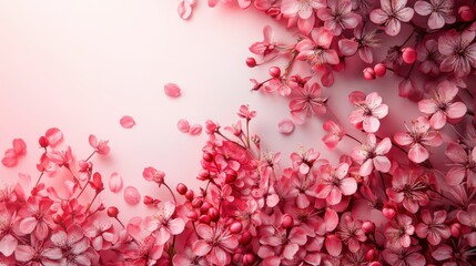 Obraz premium Soft cherry gradient background