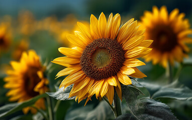Fototapeta premium sunflower in the field