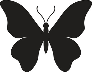 Fototapeta premium Butterfly silhouette