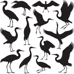 Heron Silhouette SVG &ndash; Elegant Bird Vector for Nature Designs

Flying Heron Clipart &ndash; Wildlife SVG for Crafts & Prints

Wading Bird Vector &ndash; Heron Design for Nature & Bird Lovers

Heron Standing SVG &ndash;