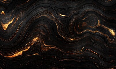 Abstract gold and black marble texture background