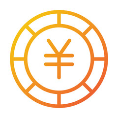 Japanese Yen Symbol Icon