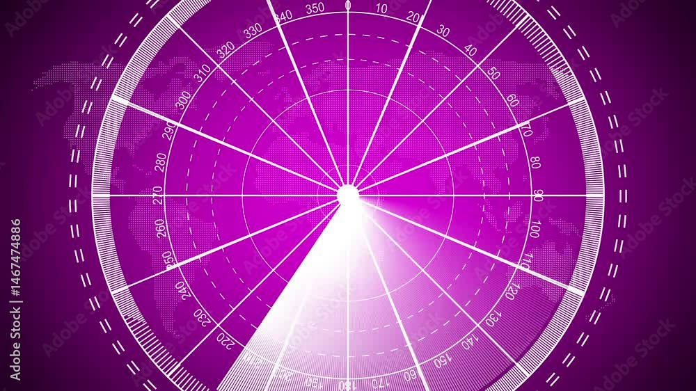 Poster digital hud call radar screen animation on black background. signal transmitted sonar radar .radar p