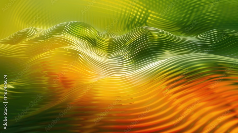 Poster abstract picture orange color neon light line digital technology style design connecting become dyna