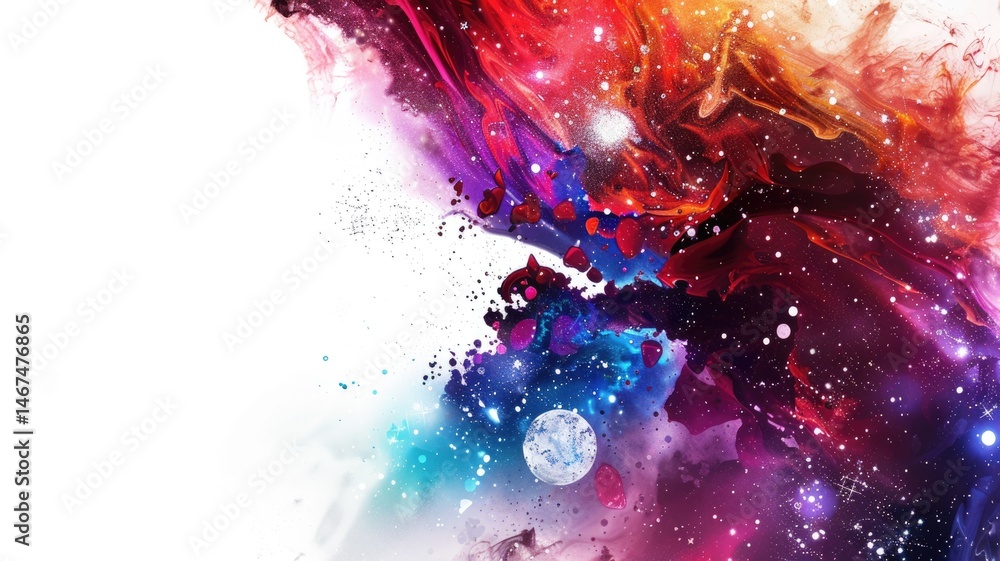 Poster abstract vivid color wave express and emphasize energetic signal. seamless texture of vividness curv