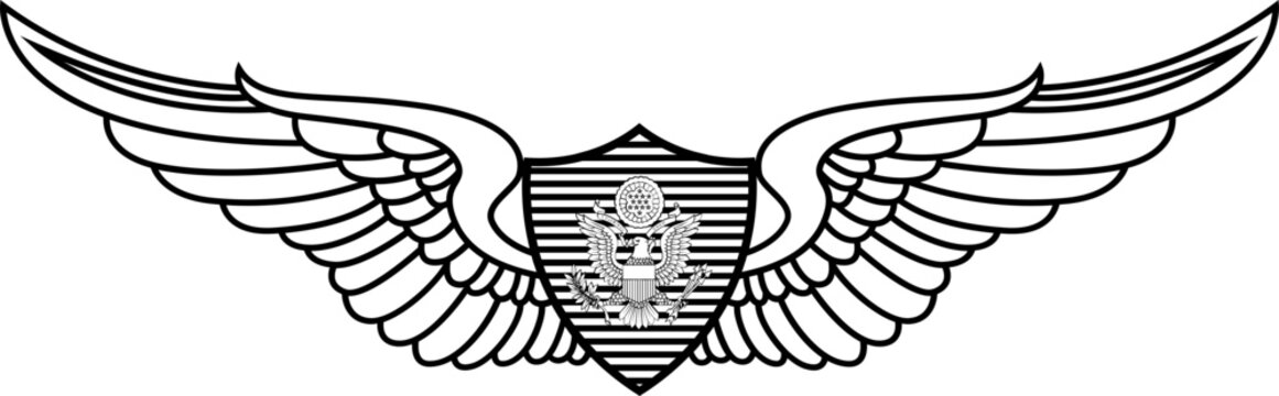 US ARMY BASIC AVIATION PATCH SVG FILE