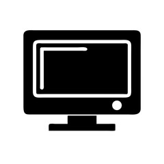 tv or monitor on transparent background for web and graphic design