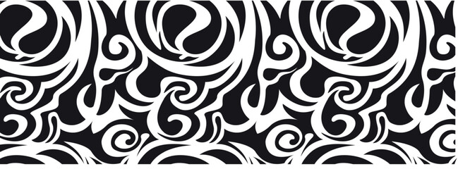 This Vivid Vector Artwork Combines Stylized Botanicals, Flowing Lines, and Abstract Forms Into a Seamless Design, Perfect for Backgrounds, Fabric Prints, or Contemporary Graphic Decor.