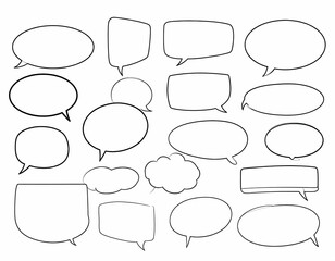 Collection Of Various Speech Bubbles