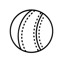 cricket ball on transparent background for web and graphic design