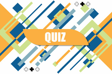 Vector banner. Megaphone with quiz speech bubble. Loudspeaker. Banner for business, marketing. Banner design vector illustration.