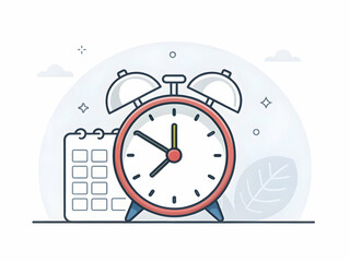 Clock and Calendar Reminder for Planning and Time Management