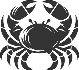 Vector silhouette of a crab