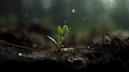 green grass with dew drops