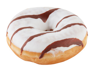 Chocolate Cream Pastry cut out isolated transparent background