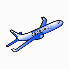 airplane isolated on white background