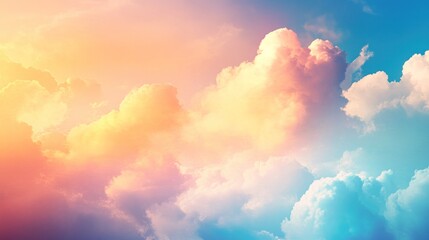 Colorful cloudscape at sunset