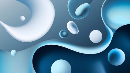 Abstract background with smooth shapes