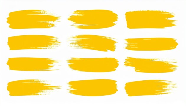 Gelbe Pinselstriche 