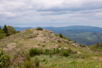 mountain landscape with blue sky
