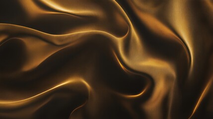 Fototapeta premium Golden Silk Drapery: Luxurious Texture and Warm Hues