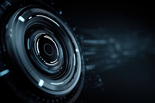 Futuristic digital interface