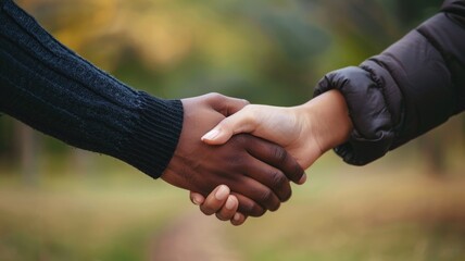 Romance picture of person hold lovely couple hand. Romantic people romantically show love hold hands together symbolized sharing happiness and sadness as married husband and wife become family. AIG53.