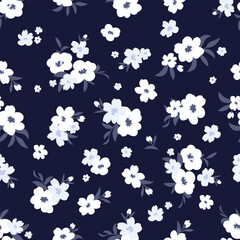 Floral seamless pattern design vector background.