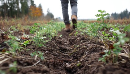 Sustainable farming promotes soil health