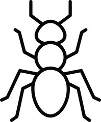 Ant Illustration: A simple, yet captivating illustration of an ant, meticulously drawn to highlight its unique features.