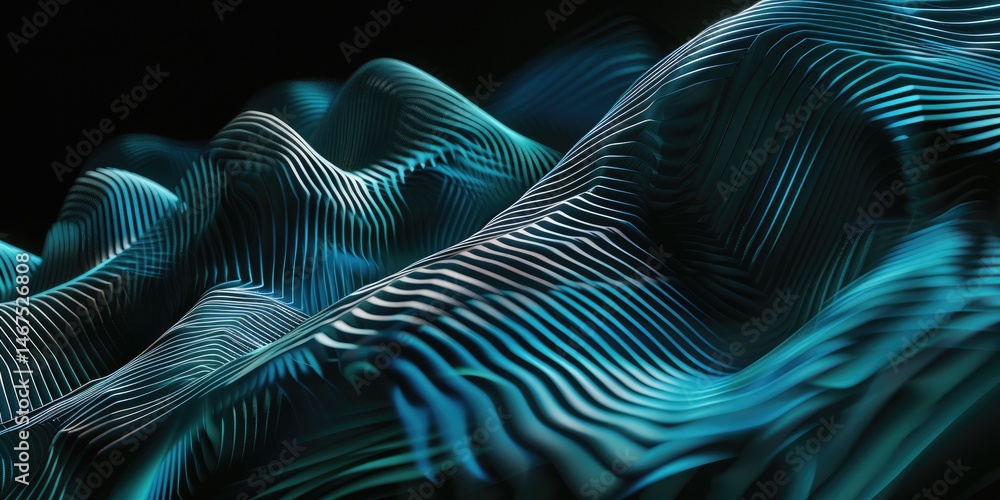 Poster abstract picture vivid color neon light with digital technology style design connecting become dynam