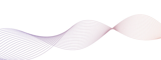 Abstract colorful wave line transparent background modern stream wave background wave. Wave swirl, frequency sound wave, twisted curve lines with blend effect. Vector wave dynamic music lines.