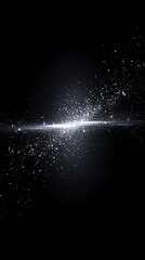 High-speed abstract space concept with white gold silver light rays in motion blur. Symbolizes futuristic science, innovation, and accelerated technology in a sleek, minimalistic visual design.

