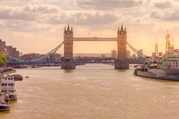 Naklejka premium Tower Bridge, London, England, UK