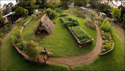 Permaculture encourages harmony between humans and nature