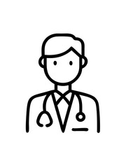 doctor female silhouette on transparent background for web and graphic design