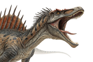 Fototapeta premium Ferocious Dinosaur Illustration Detailed Depiction of a Prehistoric Predator