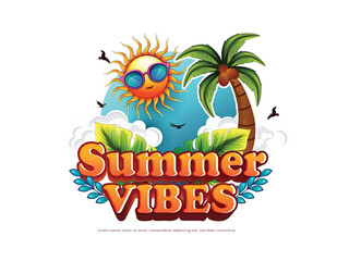 Summer illustration vector art
