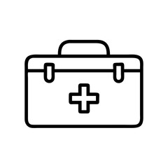 first aid kit on transparent background for web and graphic design