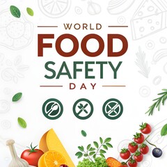 World Food Safety Day Template – Clean and Informative Awareness Design