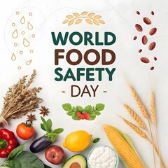 World Food Safety Day Template – Clean and Informative Awareness Design