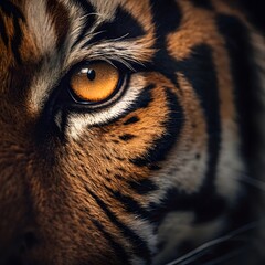 Template of Portrait of Tiger