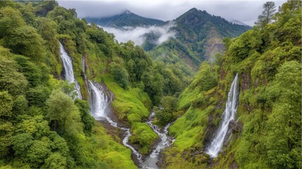 waterfall in yosemite national park