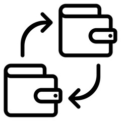 Transfericon in vector illustration	
