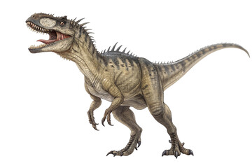 Fototapeta premium Ferocious Dinosaur Illustration Detailed Depiction of a Prehistoric Predator