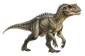 Obraz premium Ferocious Dinosaur Illustration Detailed Depiction of a Prehistoric Predator